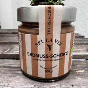 Erdnuss-Schoko-Aufstrich mit Fleur de Sel von Sellavie